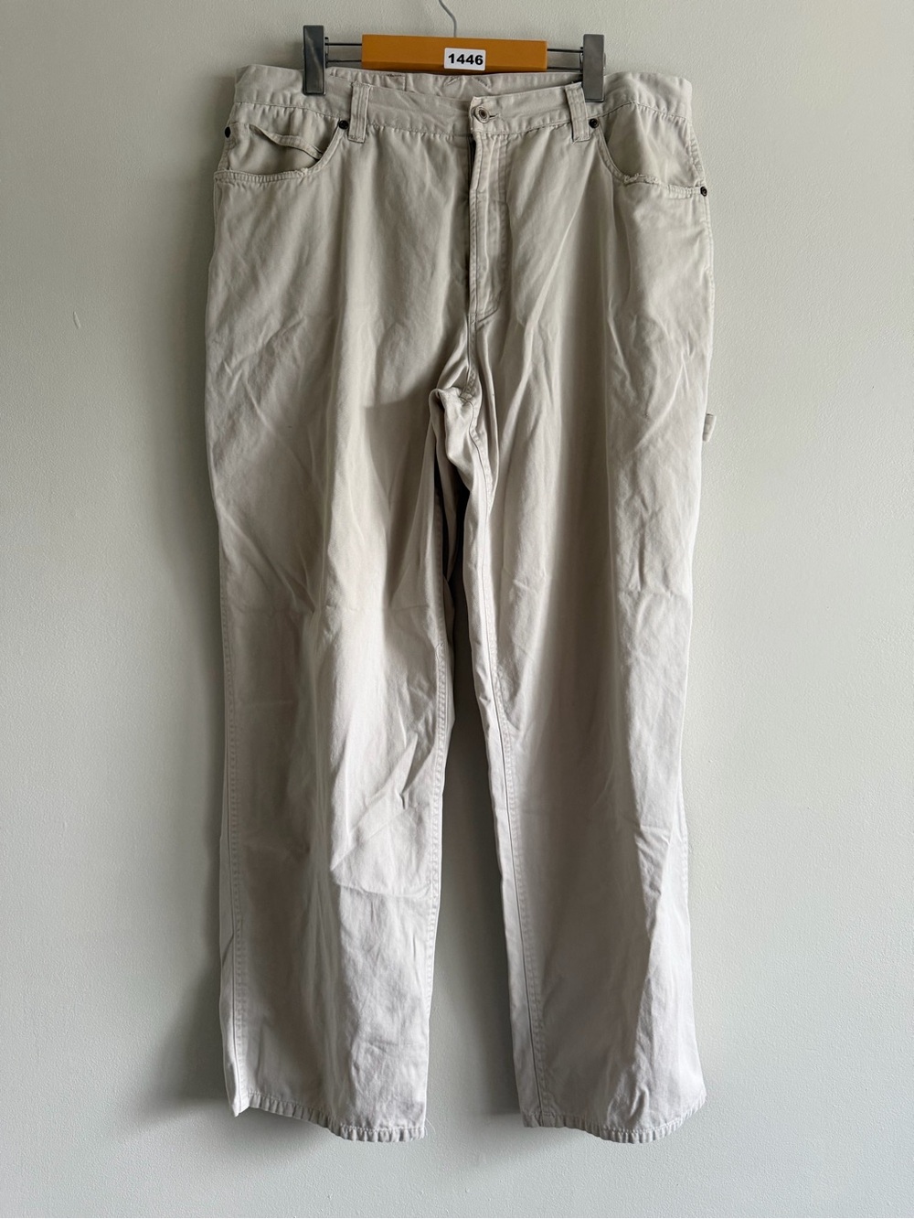 Vintage Nevada Jeanswear Cream Carpenter Pants | Workwear Utility Y2K 36x30